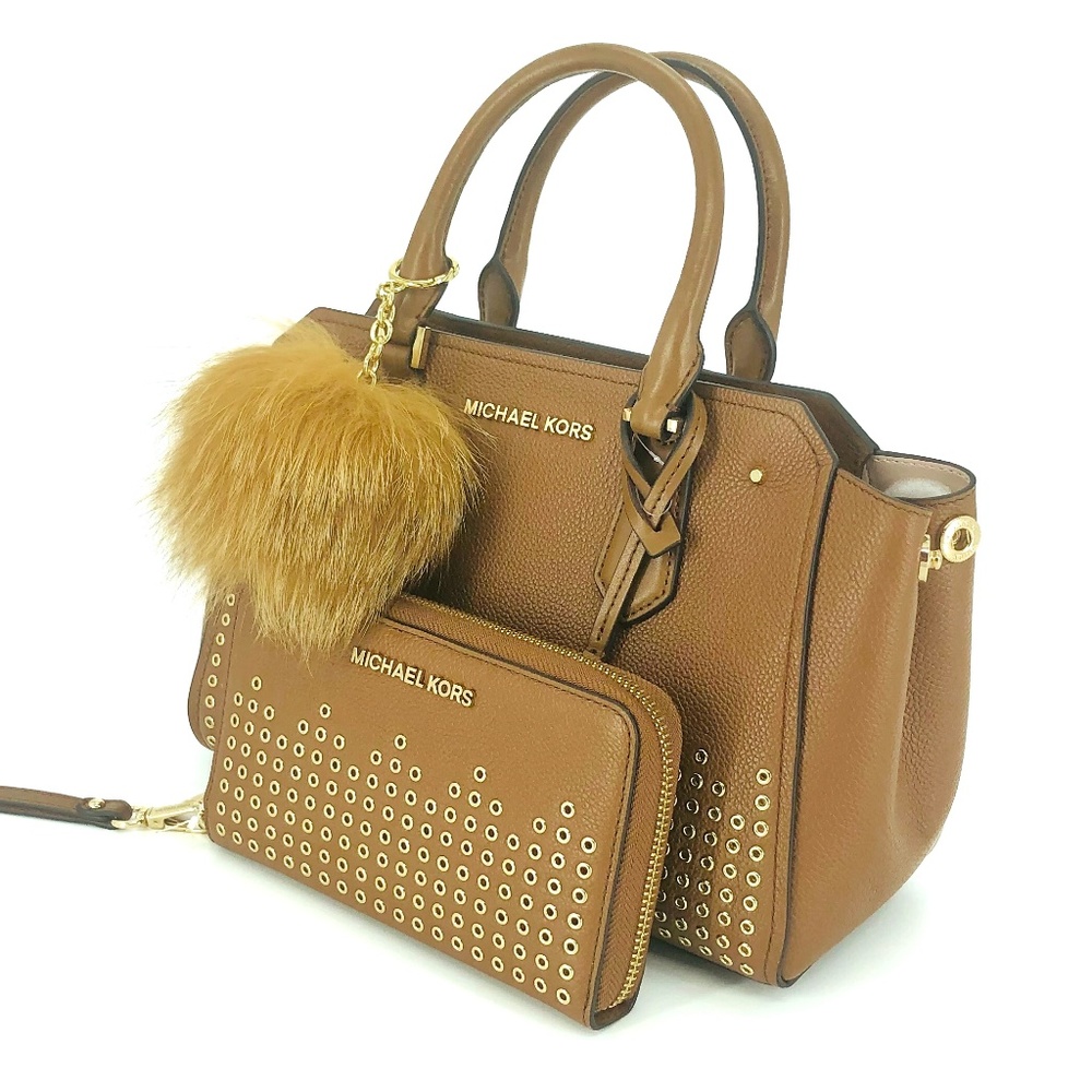 3PCS Michael Kors Hayes MD Messenger Wallet Charms - Picture 2 of 8